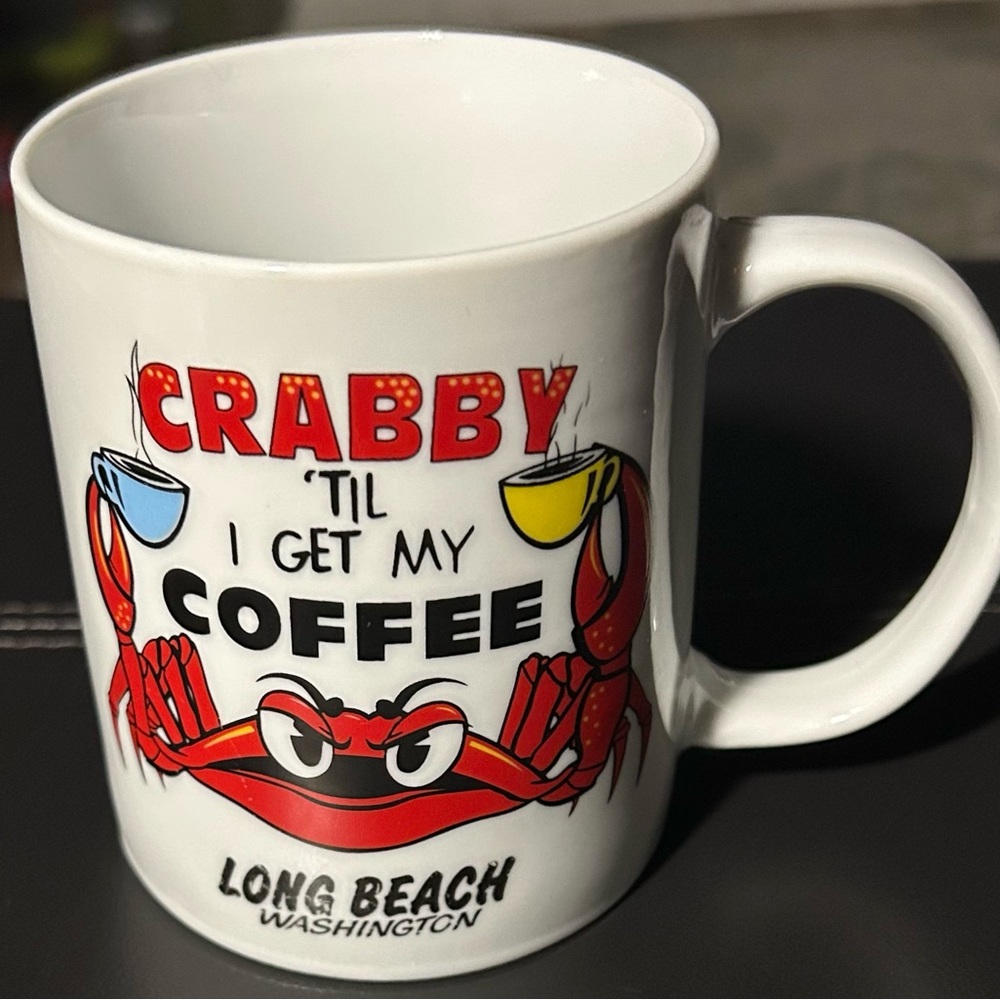 Crabby ‘Til I Get my Coffee Mug. Long Beach, Washington
